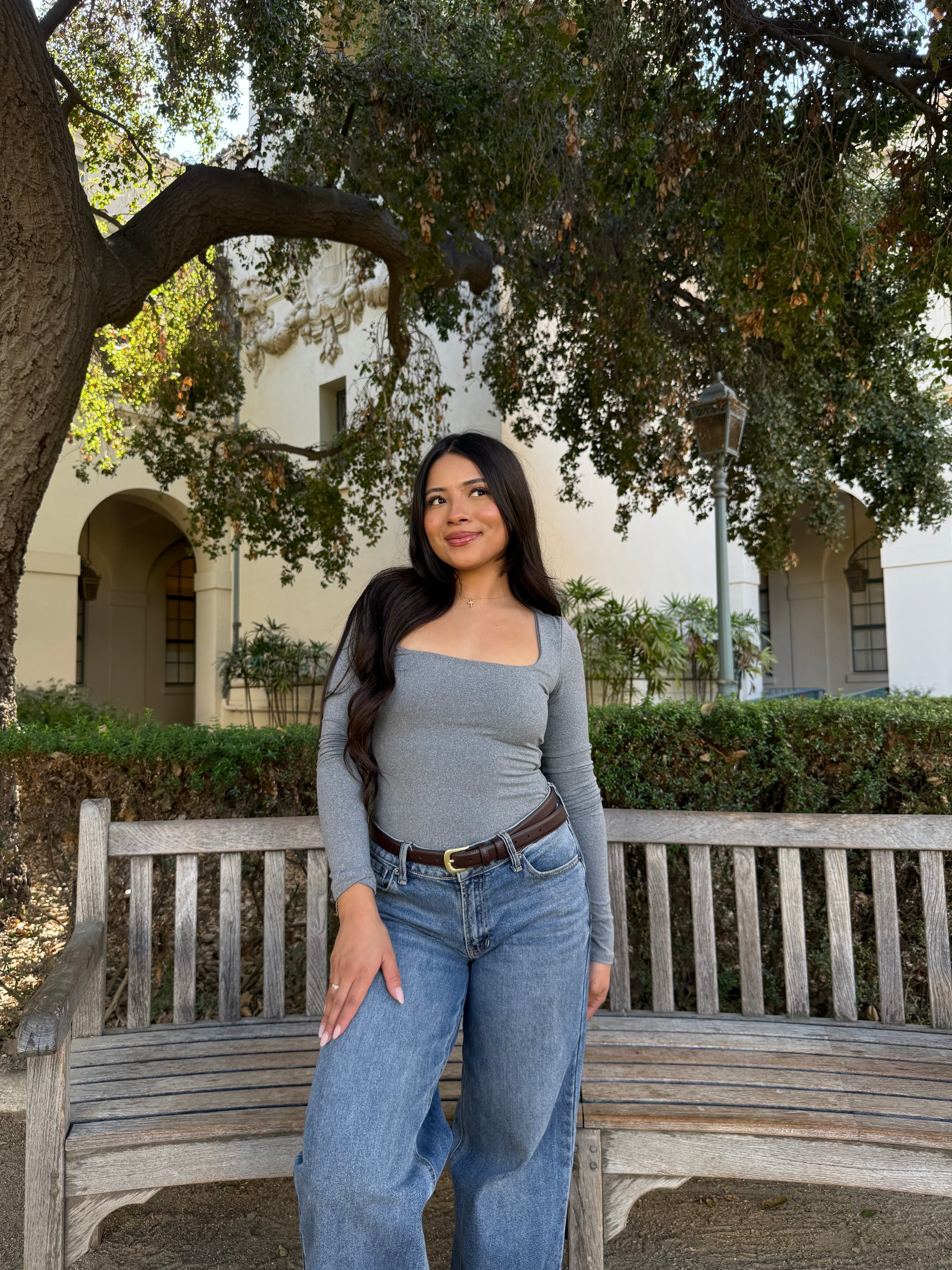 Butter Scoop Long Sleeve (Heather Grey)