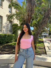 Butter Scoop Short Sleeve (Baby Pink)