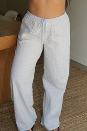 Sunny Eyelet Pant (Blue)