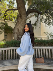 Brown Sugar Oversized Knit (Baby Blue)