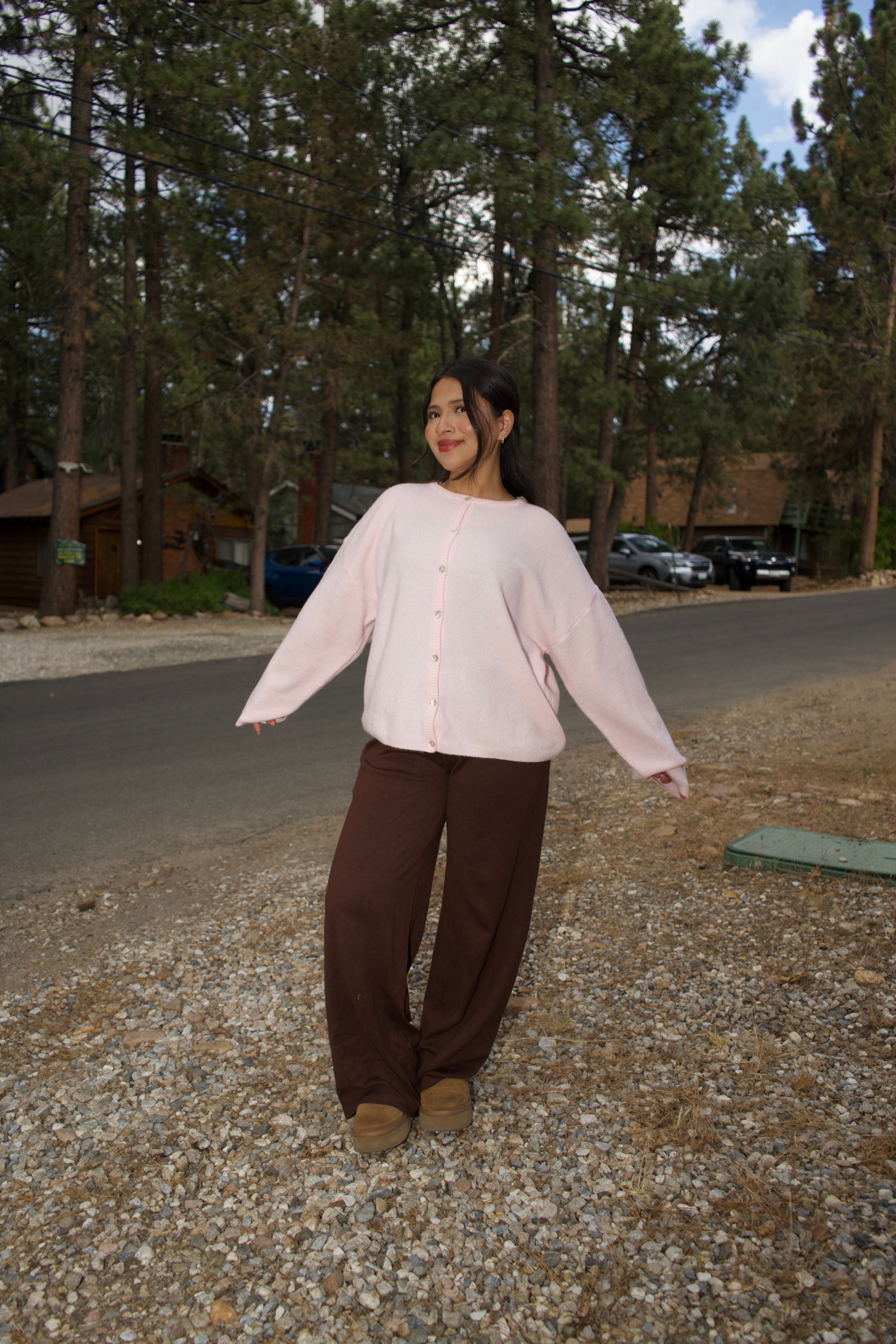 Jules Cardigan (Baby Pink)