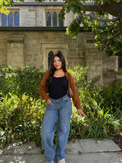 Hazel Cardigan Shrug (Pumpkin)