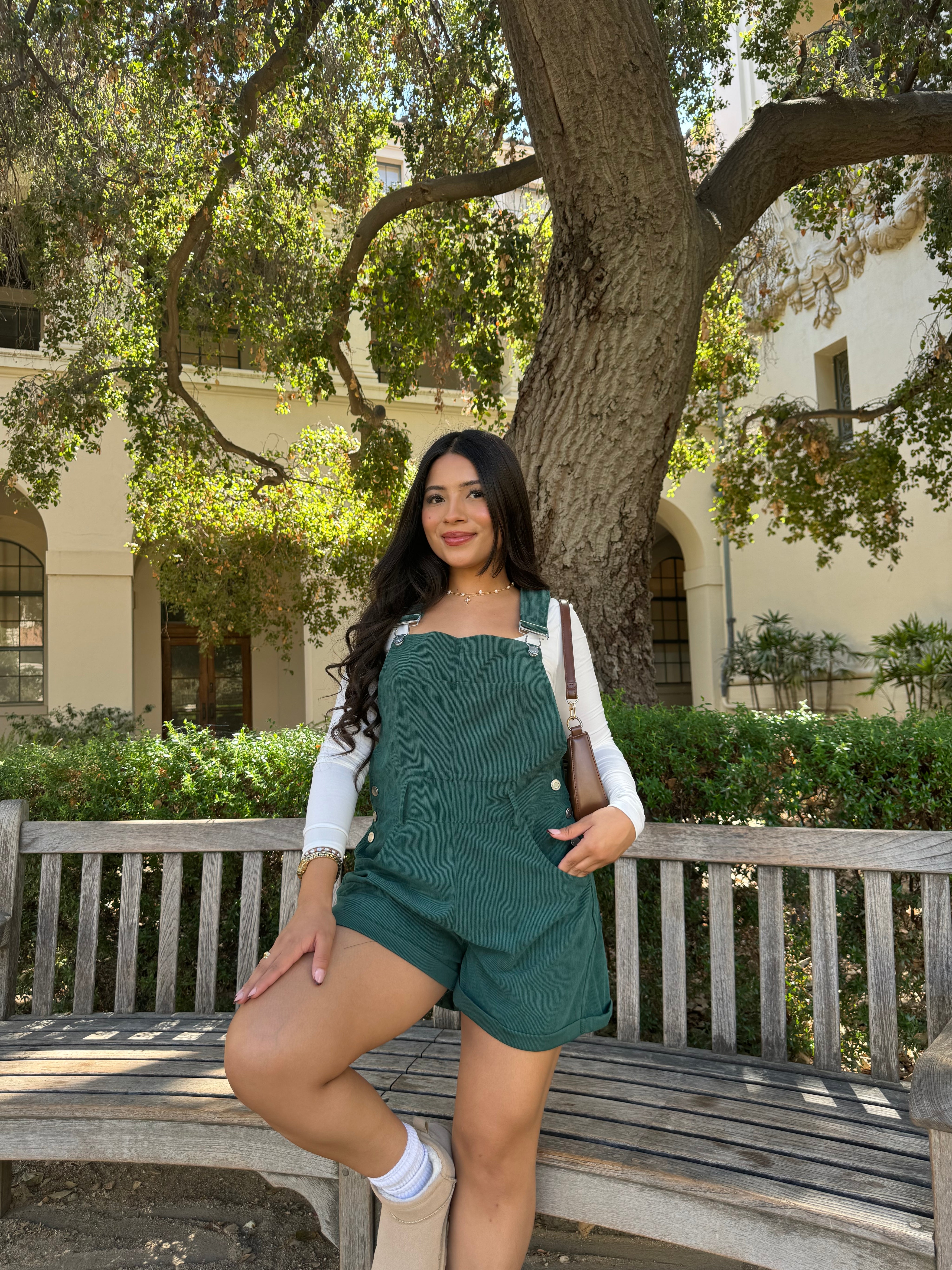 Rory Short Overalls (Hunter Green)