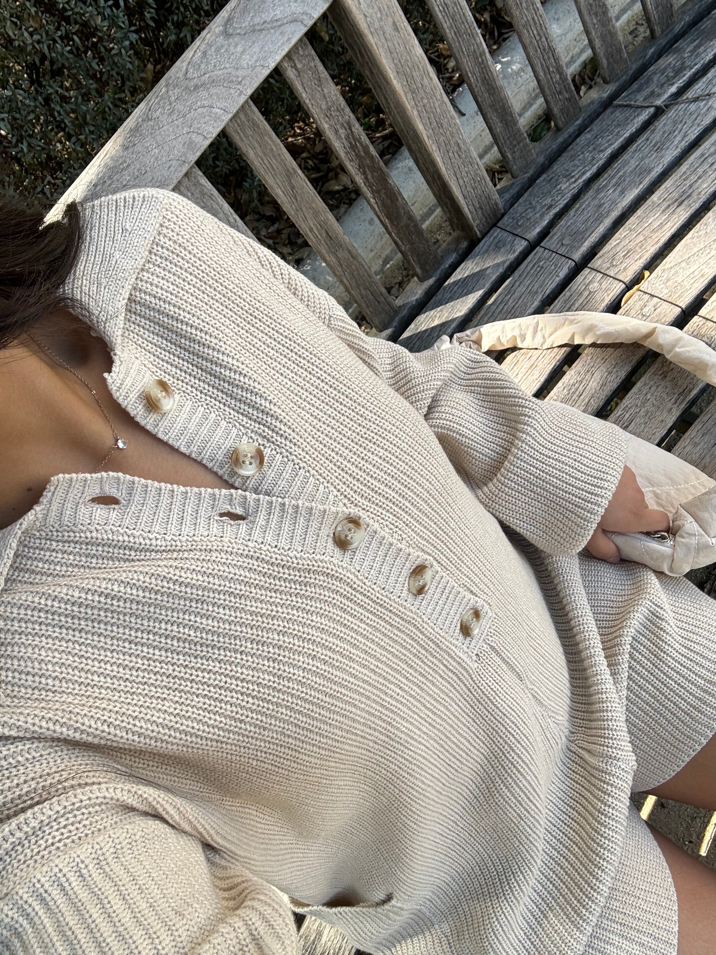 She's a Keeper Knit Romper (Oatmeal)