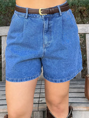 Indigo Denim Shorts (Denim Blue)