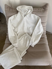 Serene Fleece Sweatpants (Heather White)