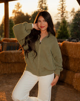 Brown Sugar Oversized Knit (Olive)
