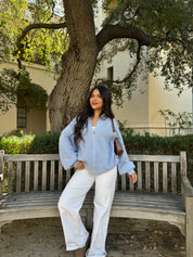 Brown Sugar Oversized Knit (Baby Blue)