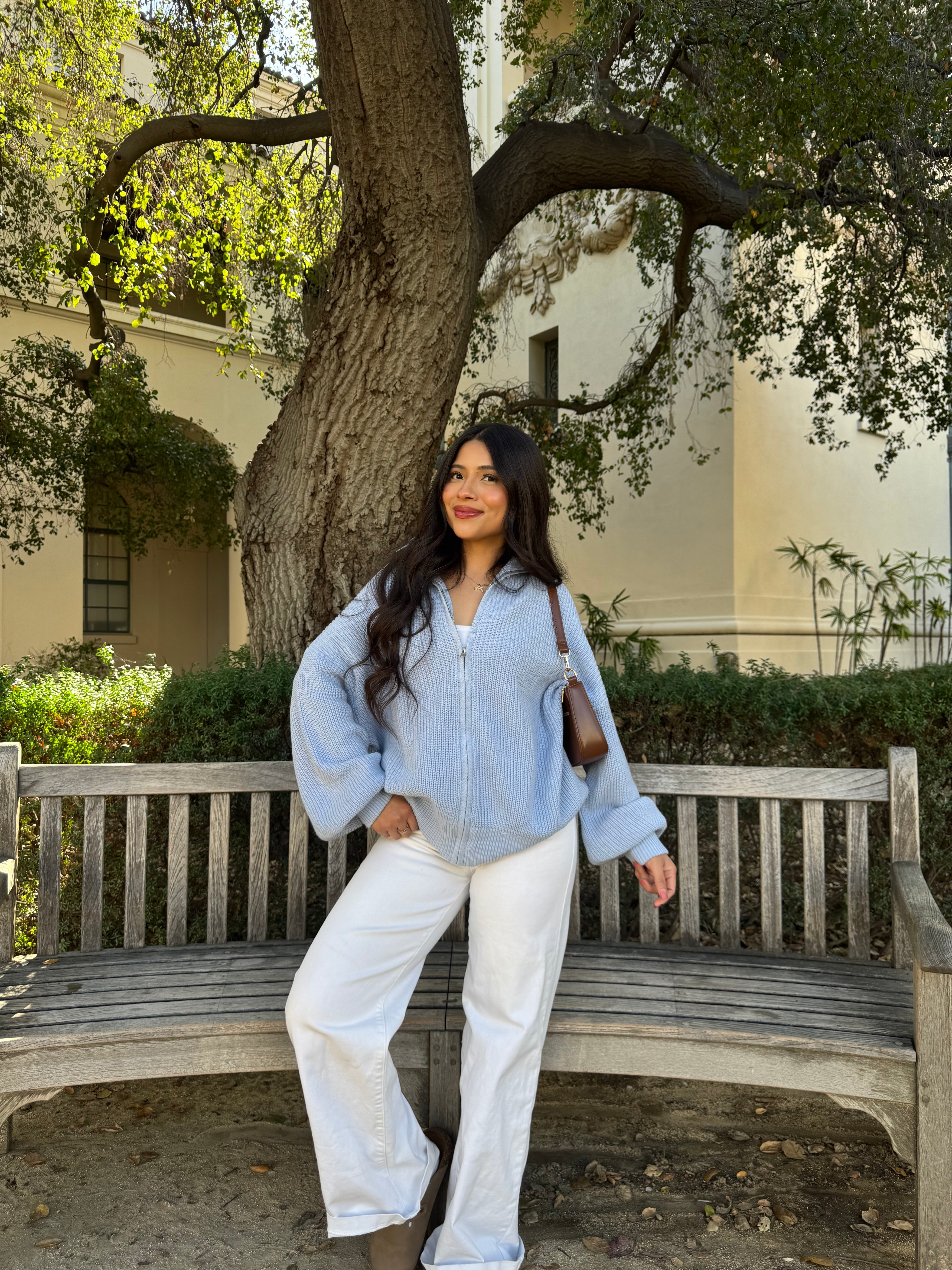 Brown Sugar Oversized Knit (Baby Blue)