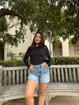 Kiki High Waisted Mom Shorts