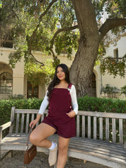 Rory Short Overalls (Cranberry)