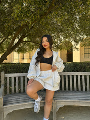 Simple Things Cargo Shorts (Heather White)