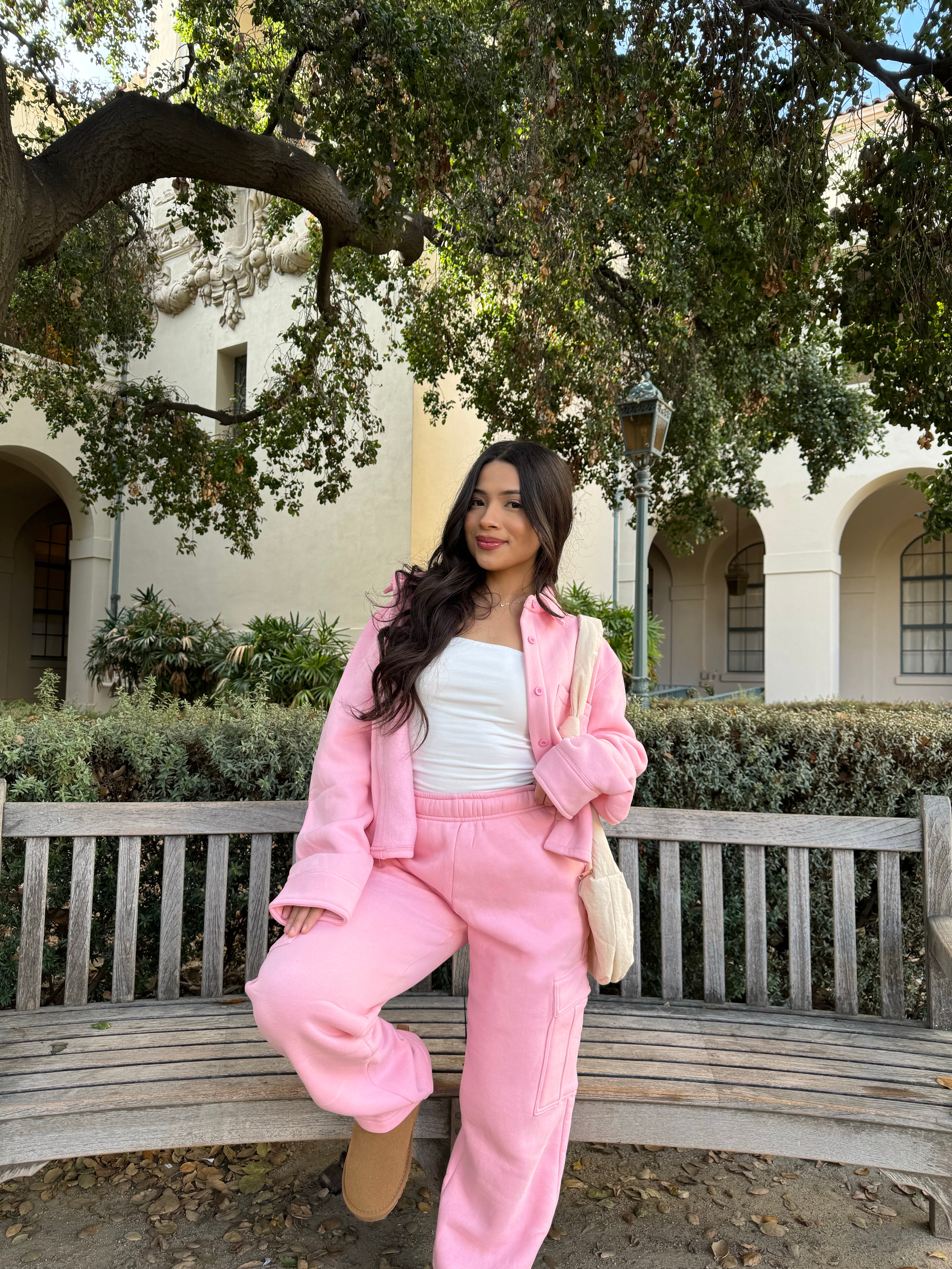 Simple Things Cargo Sweatpants (Blush)