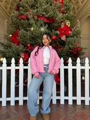 Pink Clouds Puffer Jacket