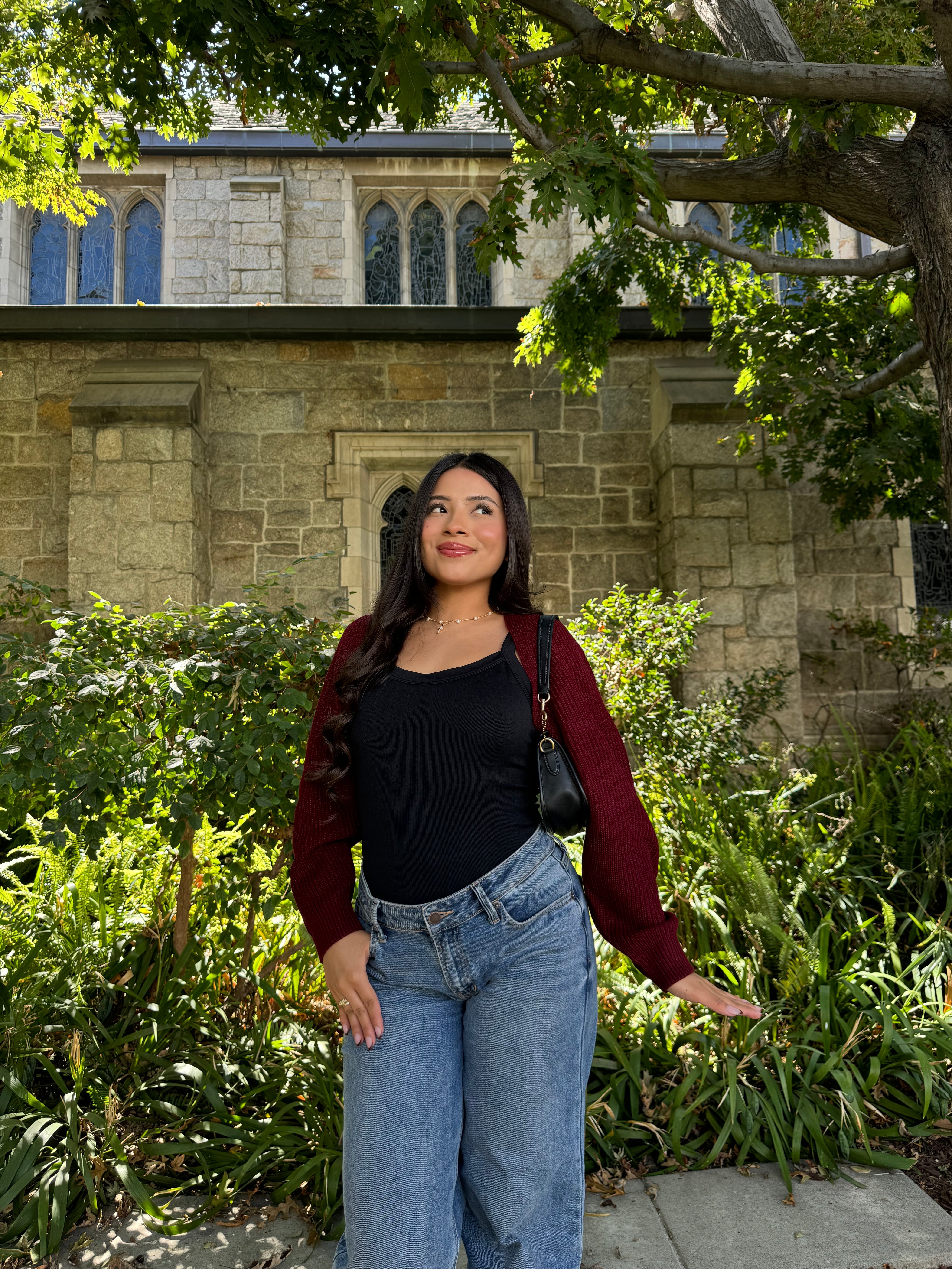 Hazel Cardigan Shrug (Cranberry)