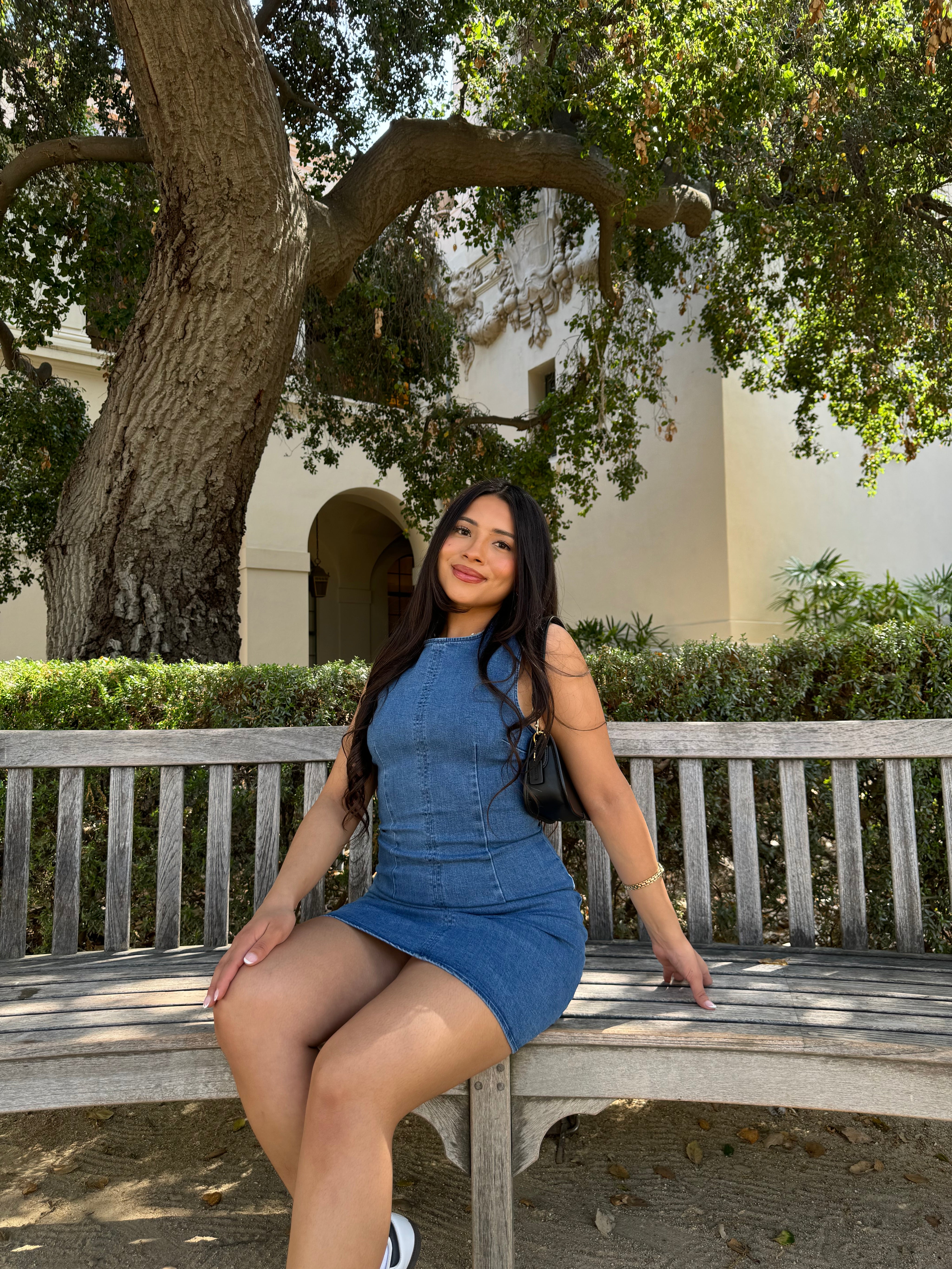 Summer Bloom Denim Dress