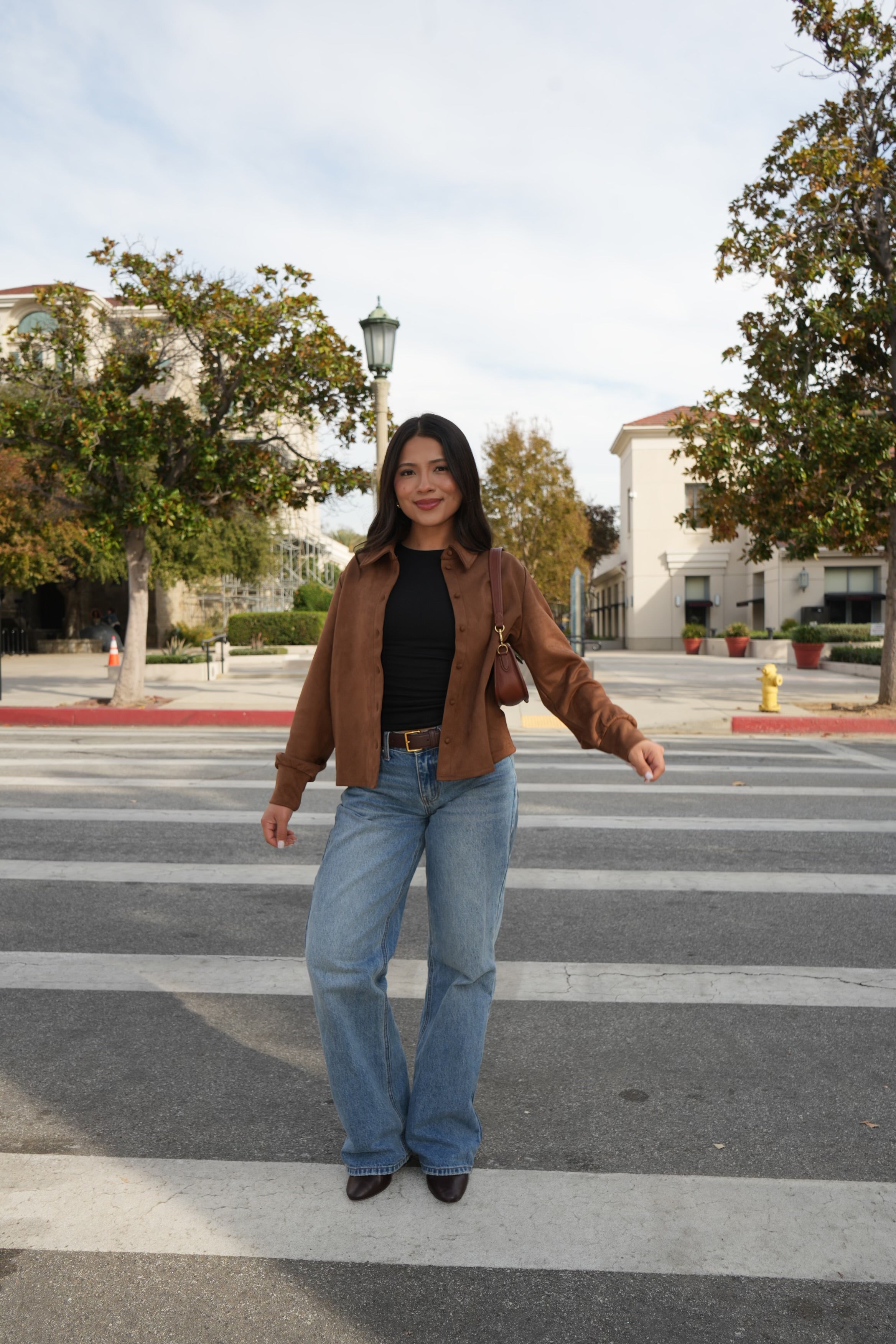 Evening Suede Button Up Jacket