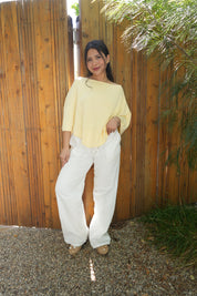 Sunbeam Poncho (Light Yellow)