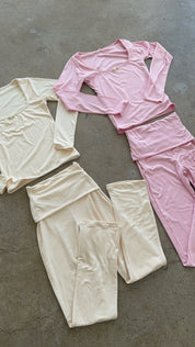 Ballerina Flower Double Layered Set (Light Pink)