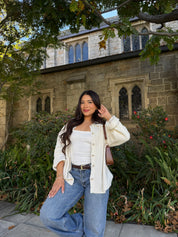 Cozy Season Knit Cardigan ( Ivory)