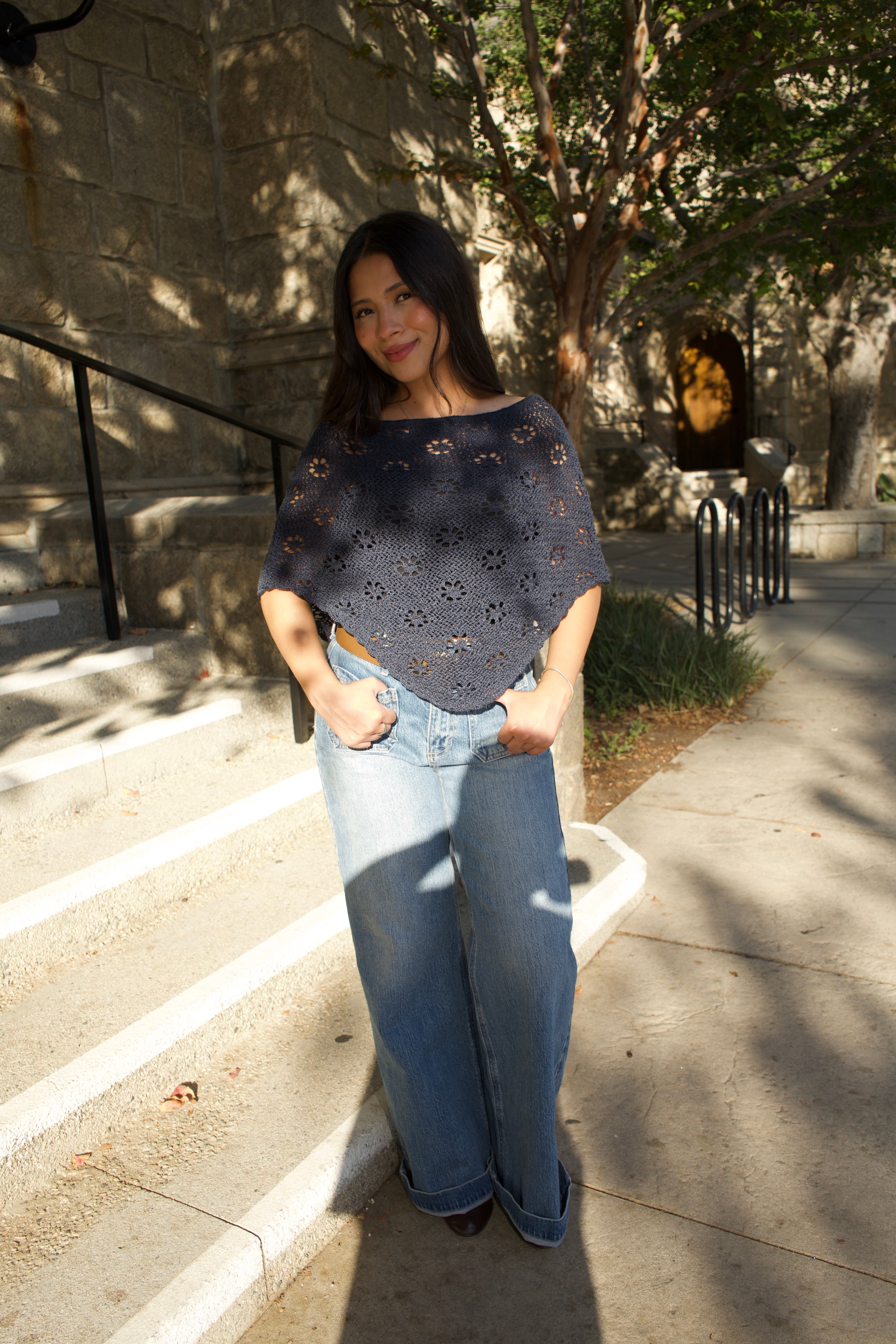 Playa Poncho (Navy Blue)