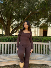 Be Kind Jumpsuit (Chocolate)