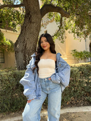 Off the Grid Oversized Denim Jacket