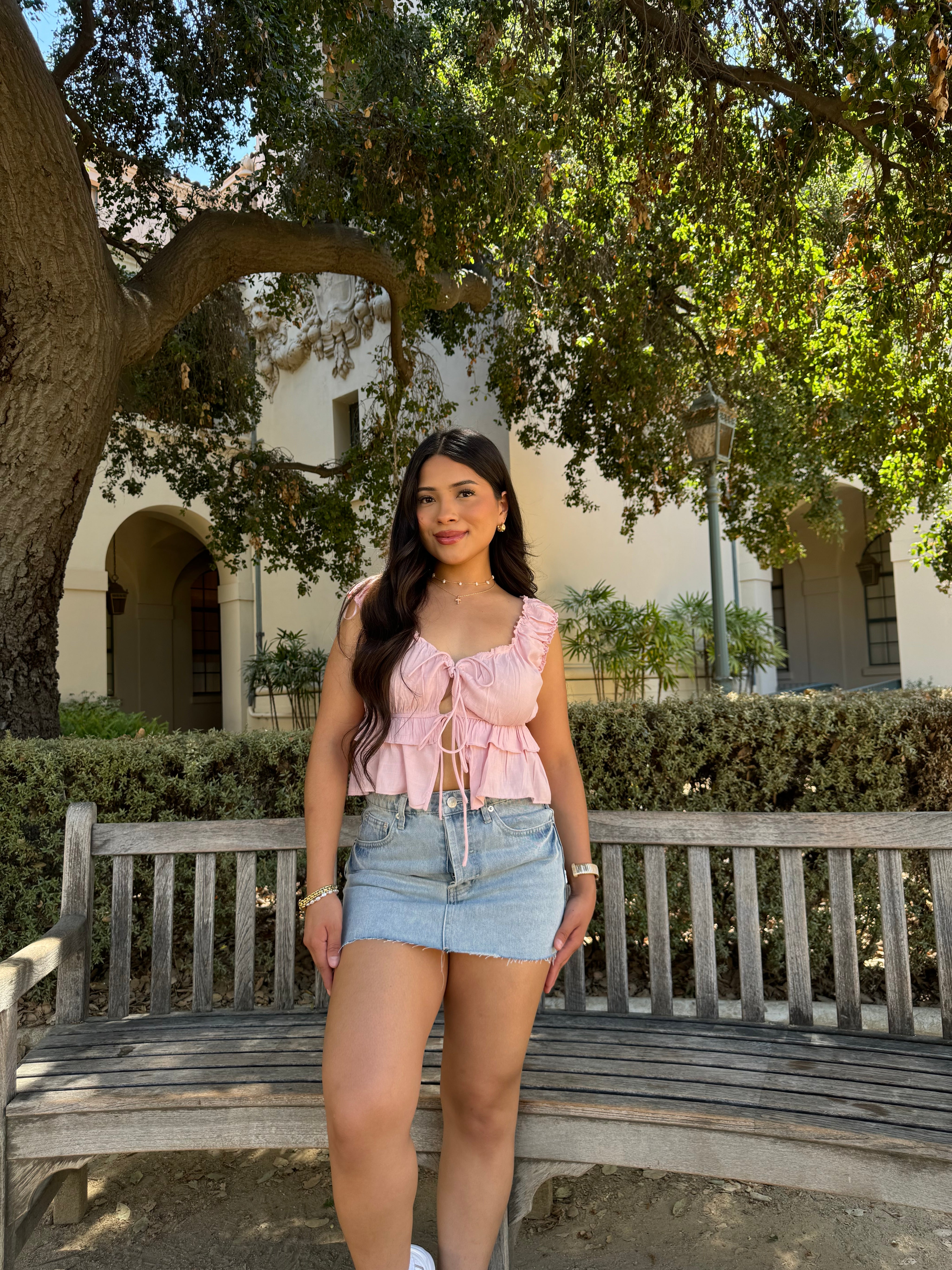 A Dream Mini Skirt (Light Denim)