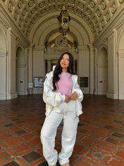 Simple Things Cargo Sweatpants (White)