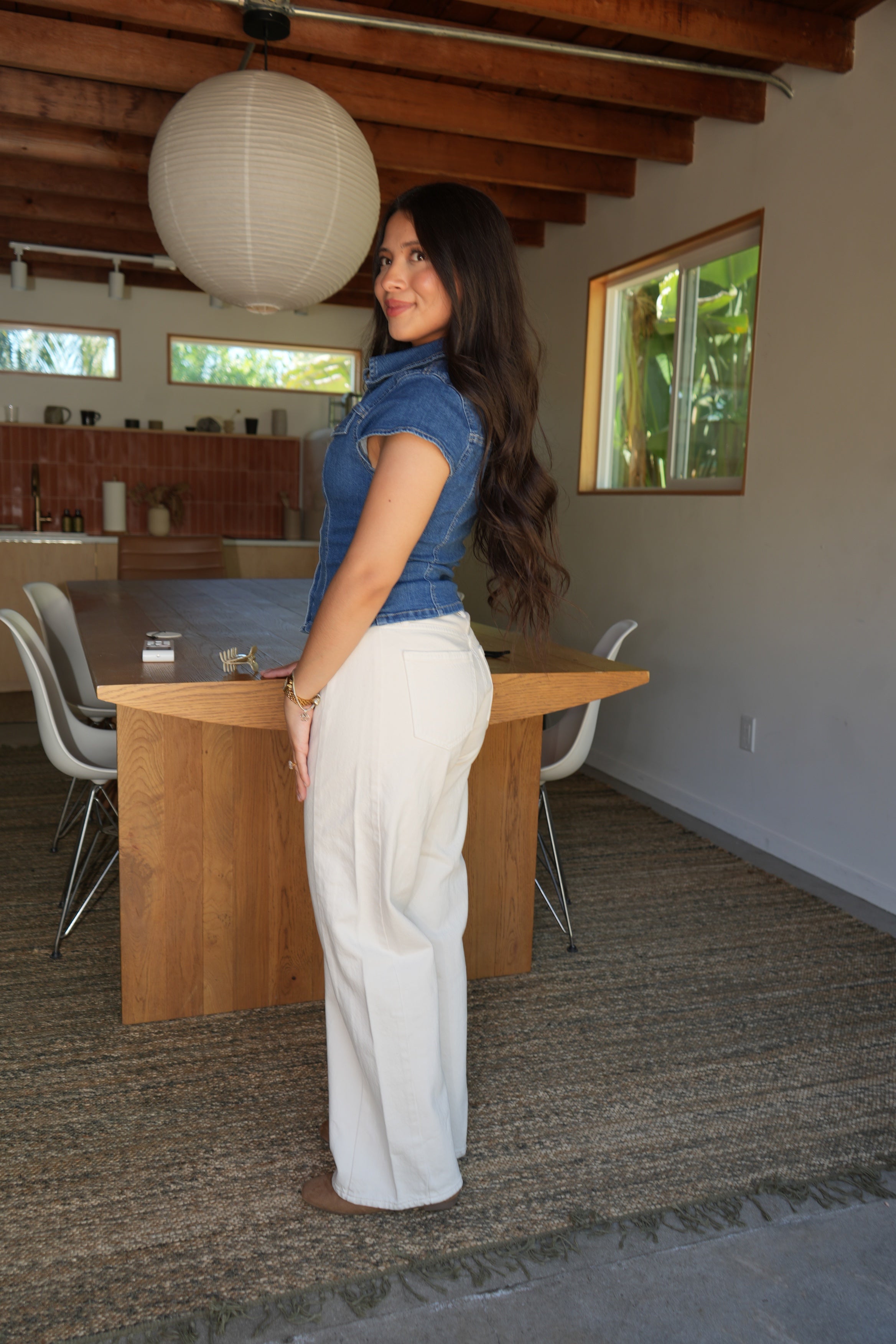 Lucia Denim Top