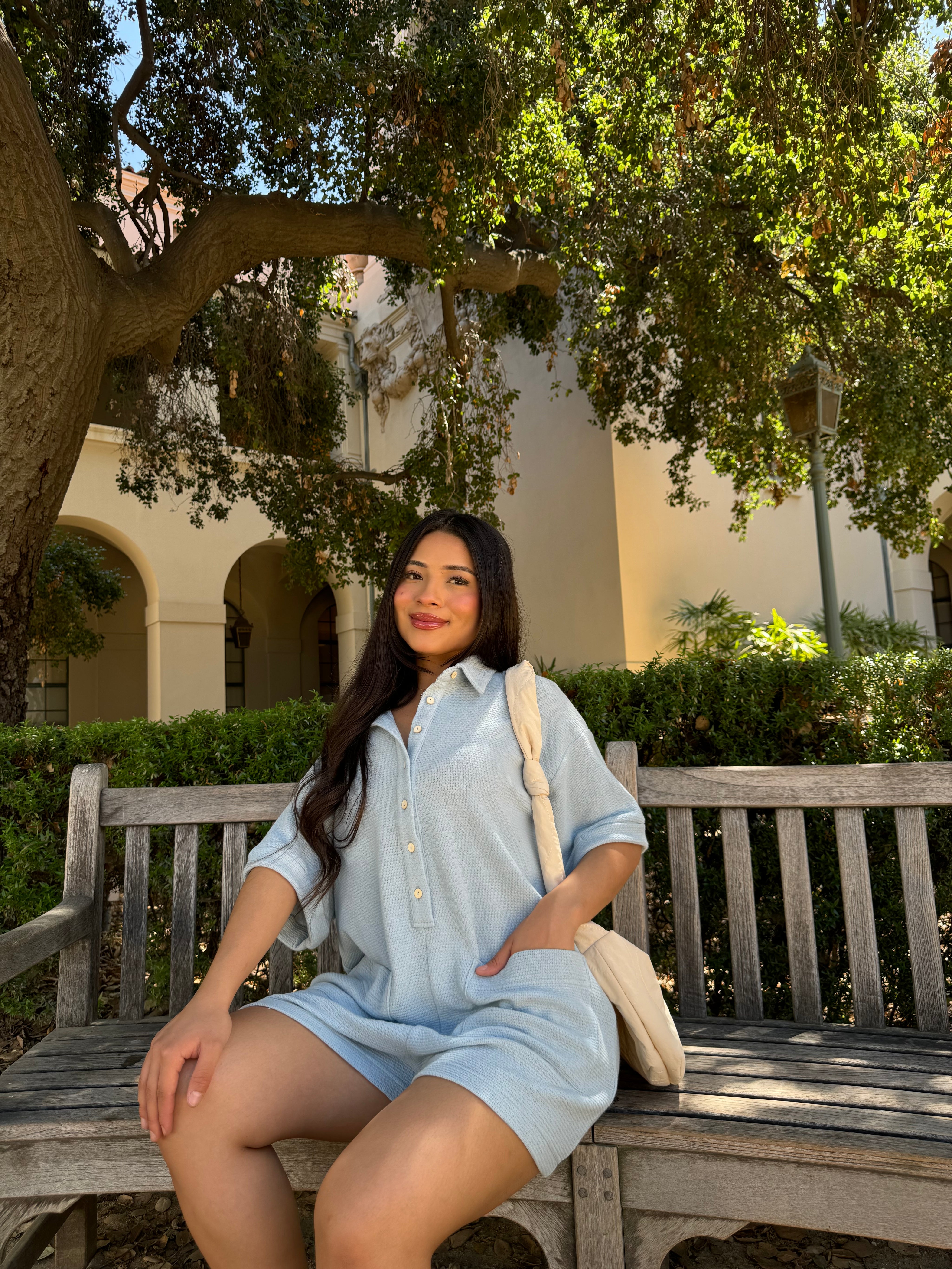 Maribel Romper (Baby Blue)