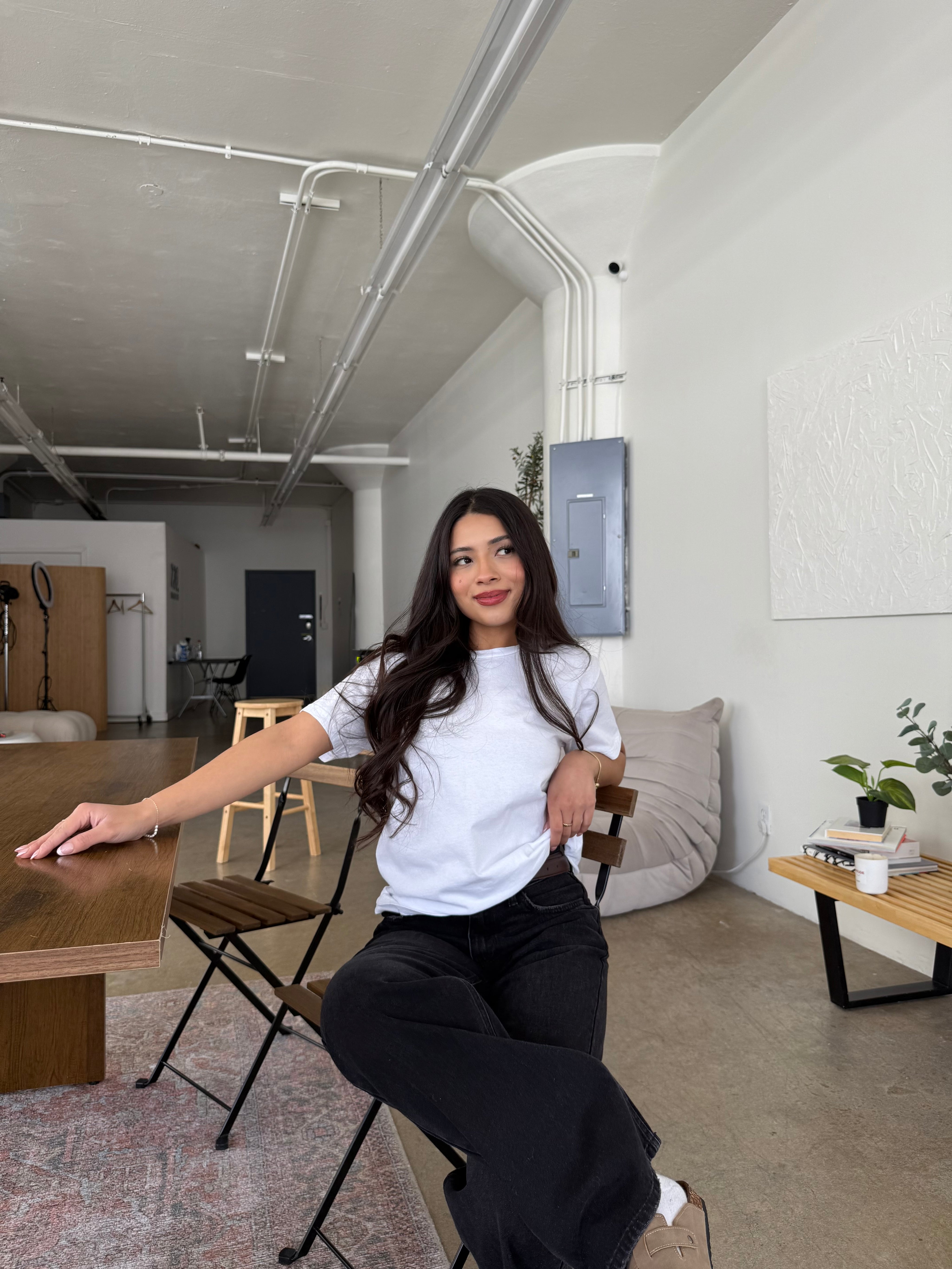 Canvas Cotton Boyfriend Tee (White)
