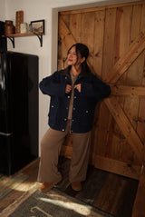 Autumn Trail Barn Jacket (Navy)