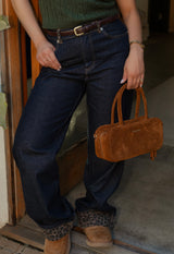 Leopard Cuff Jeans