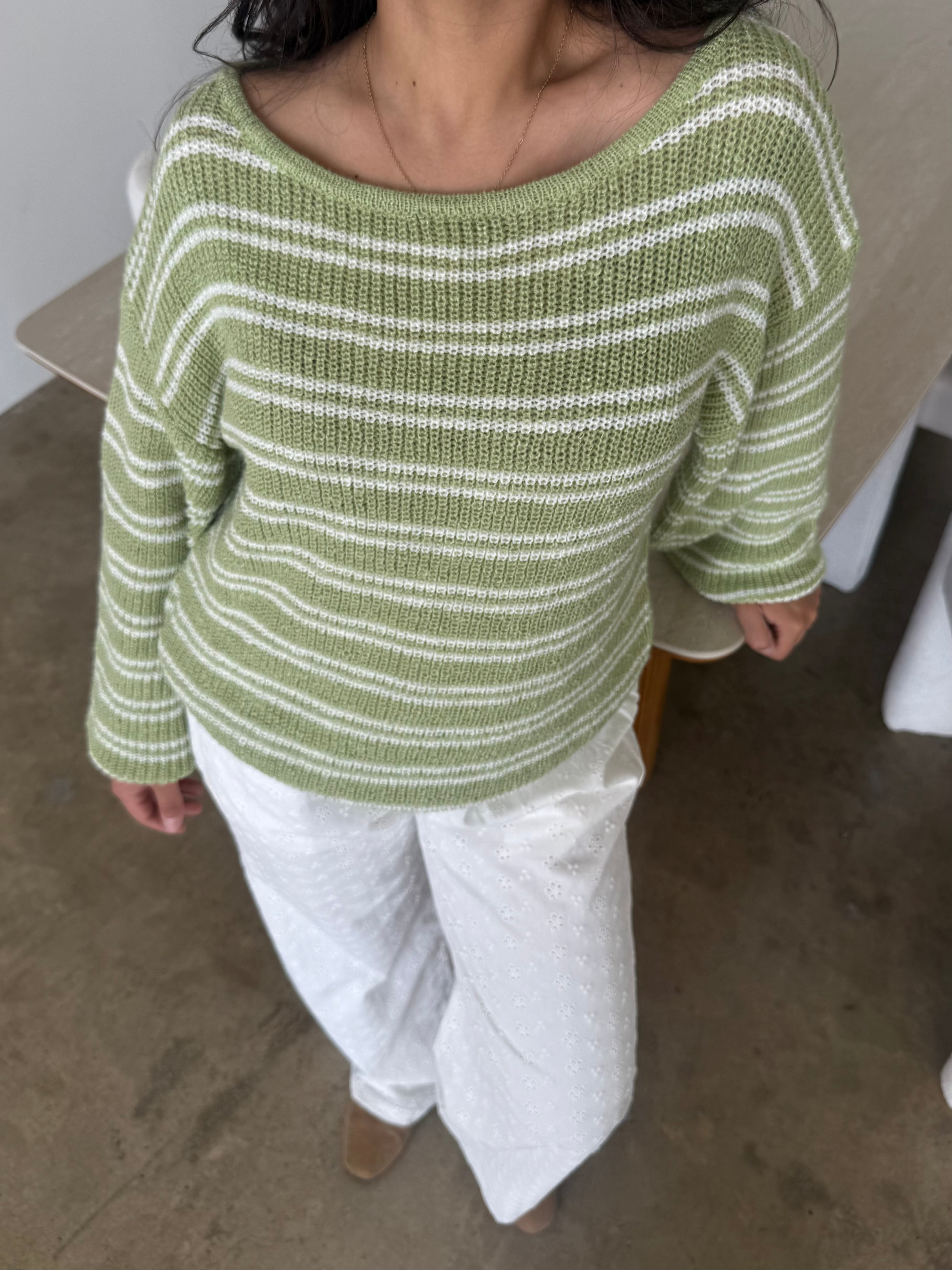 In the Coast Sweater (Light Green)