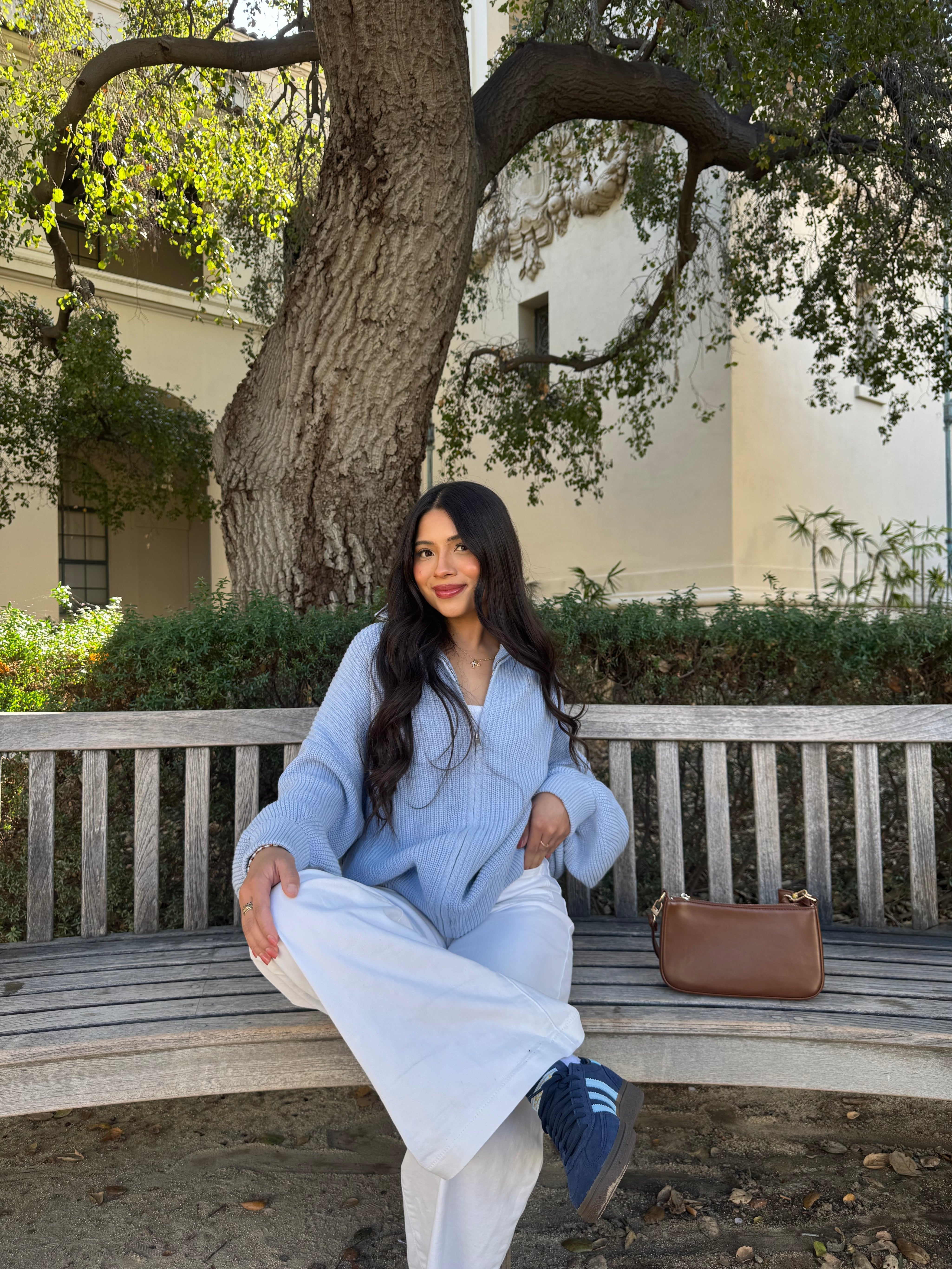 Brown Sugar Oversized Knit (Baby Blue)