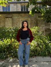 Hazel Cardigan Shrug (Cranberry)