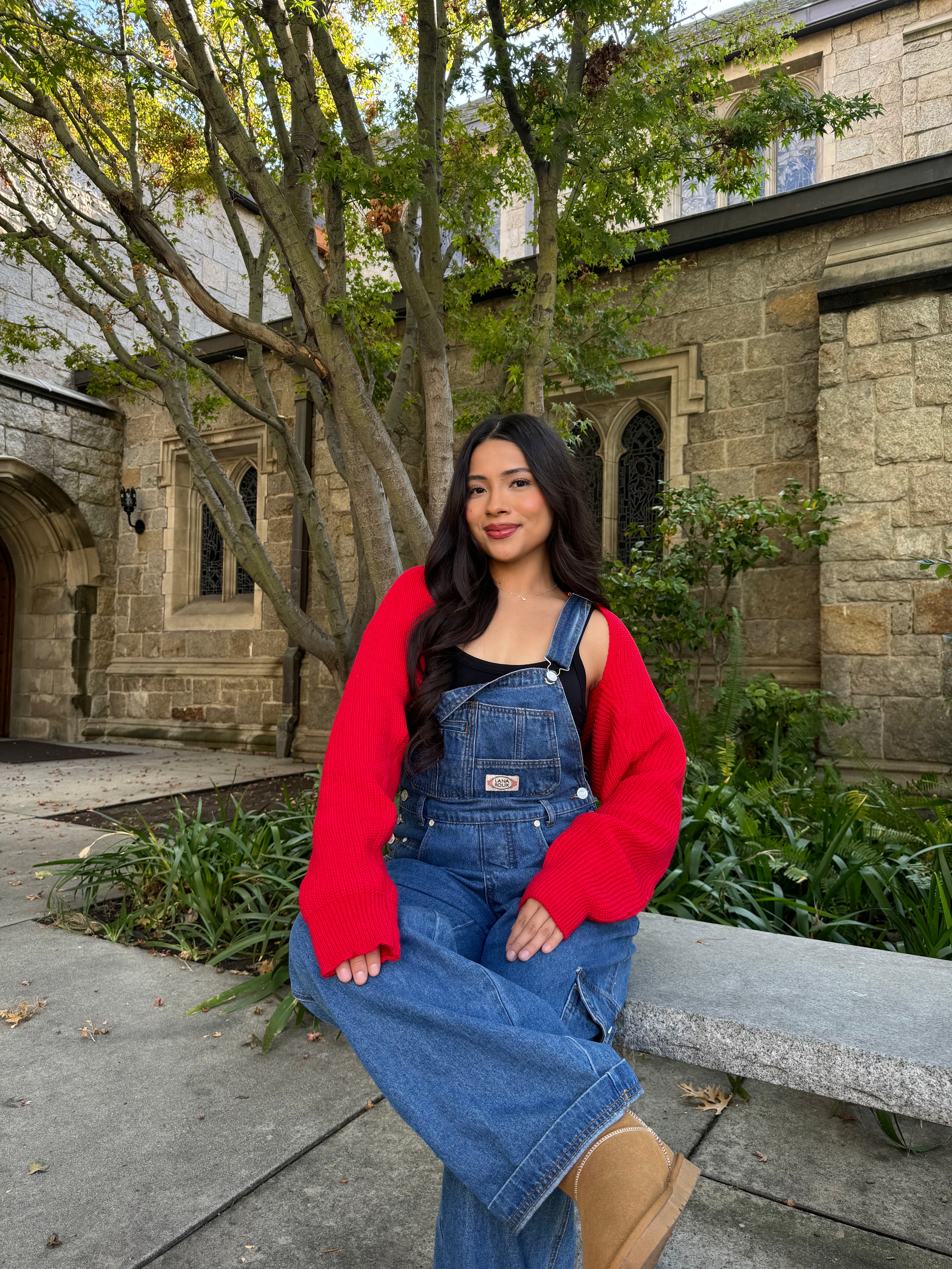 Keep It Cozy Shrug (Cherry)