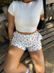 White Cherry Shorts