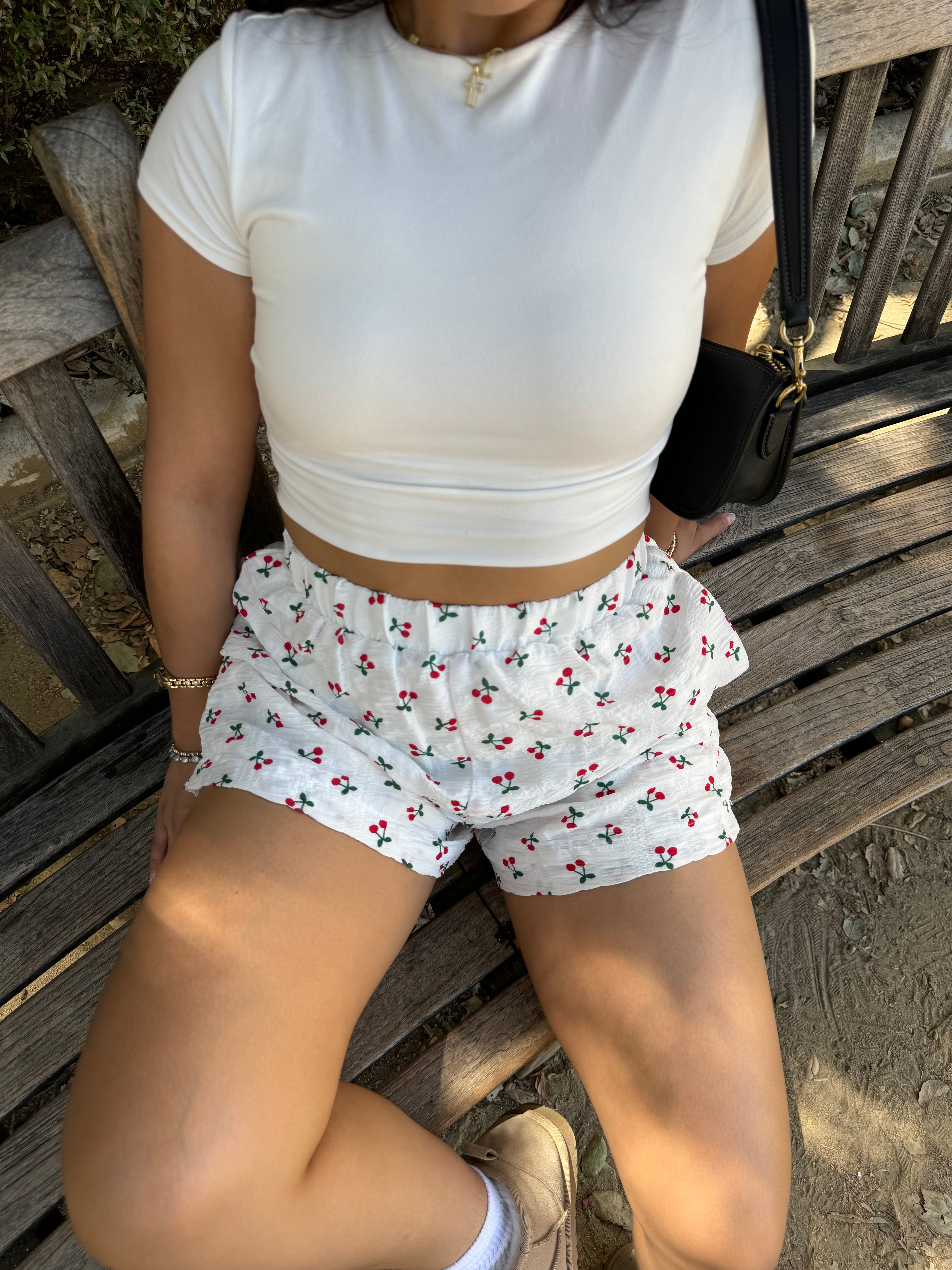 White Cherry Shorts