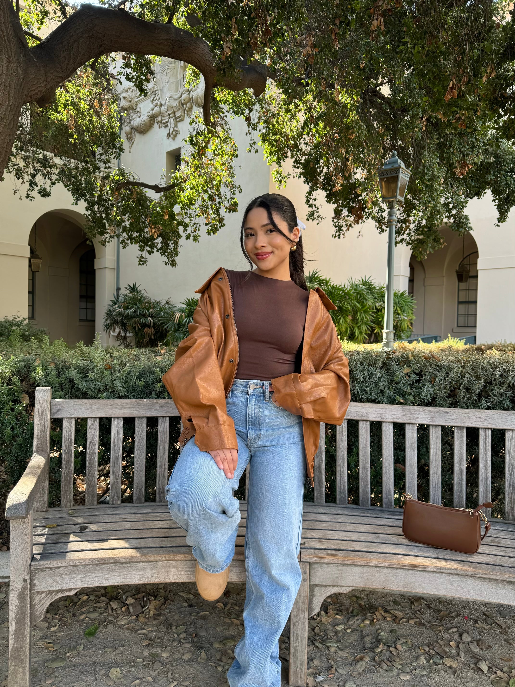 Late Nights Leather Jacket (Chestnut)