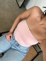 Butter Flower Lace Tube Top (Blush)