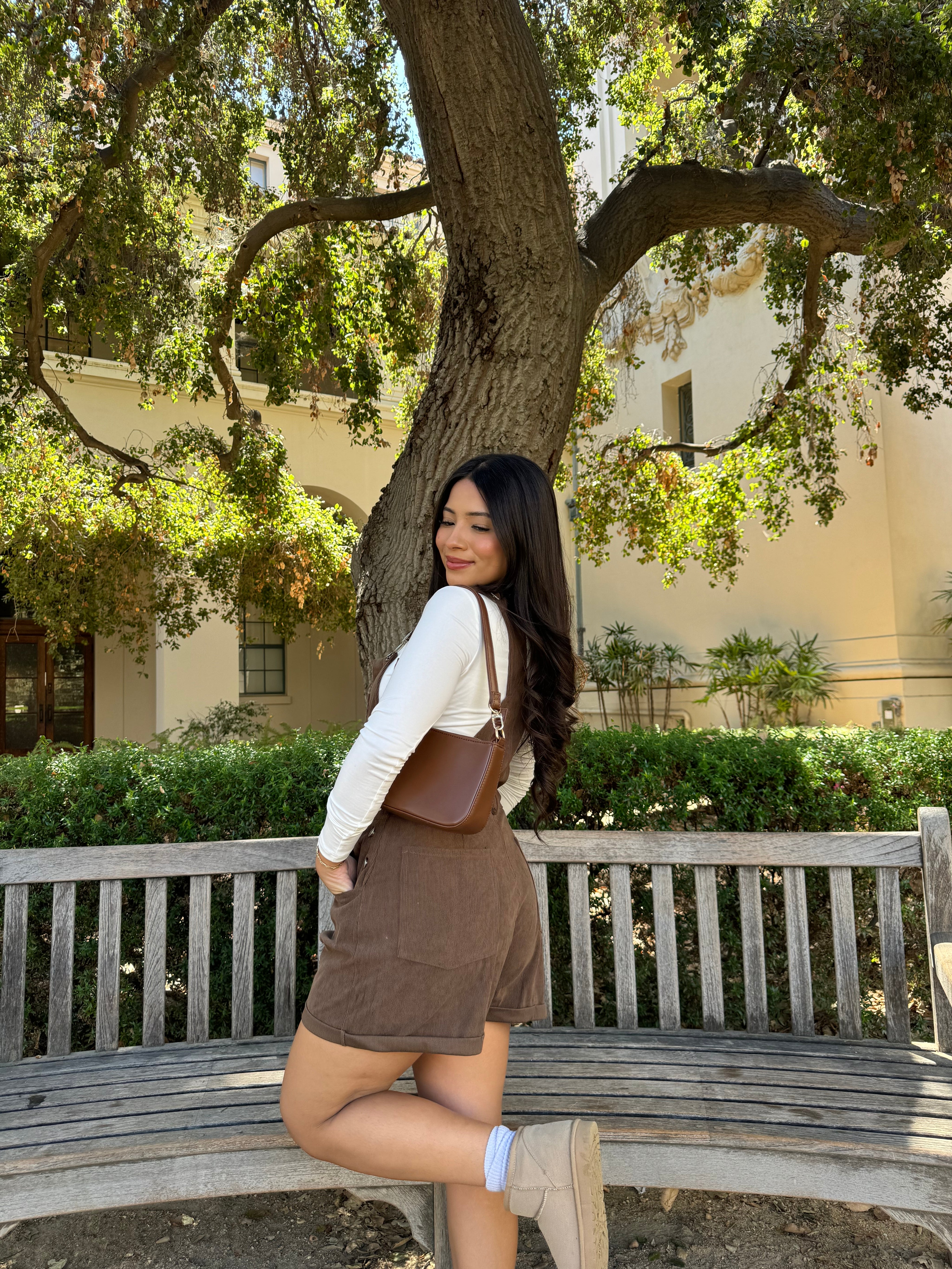 Rory Short Overalls (Mocha Brown)