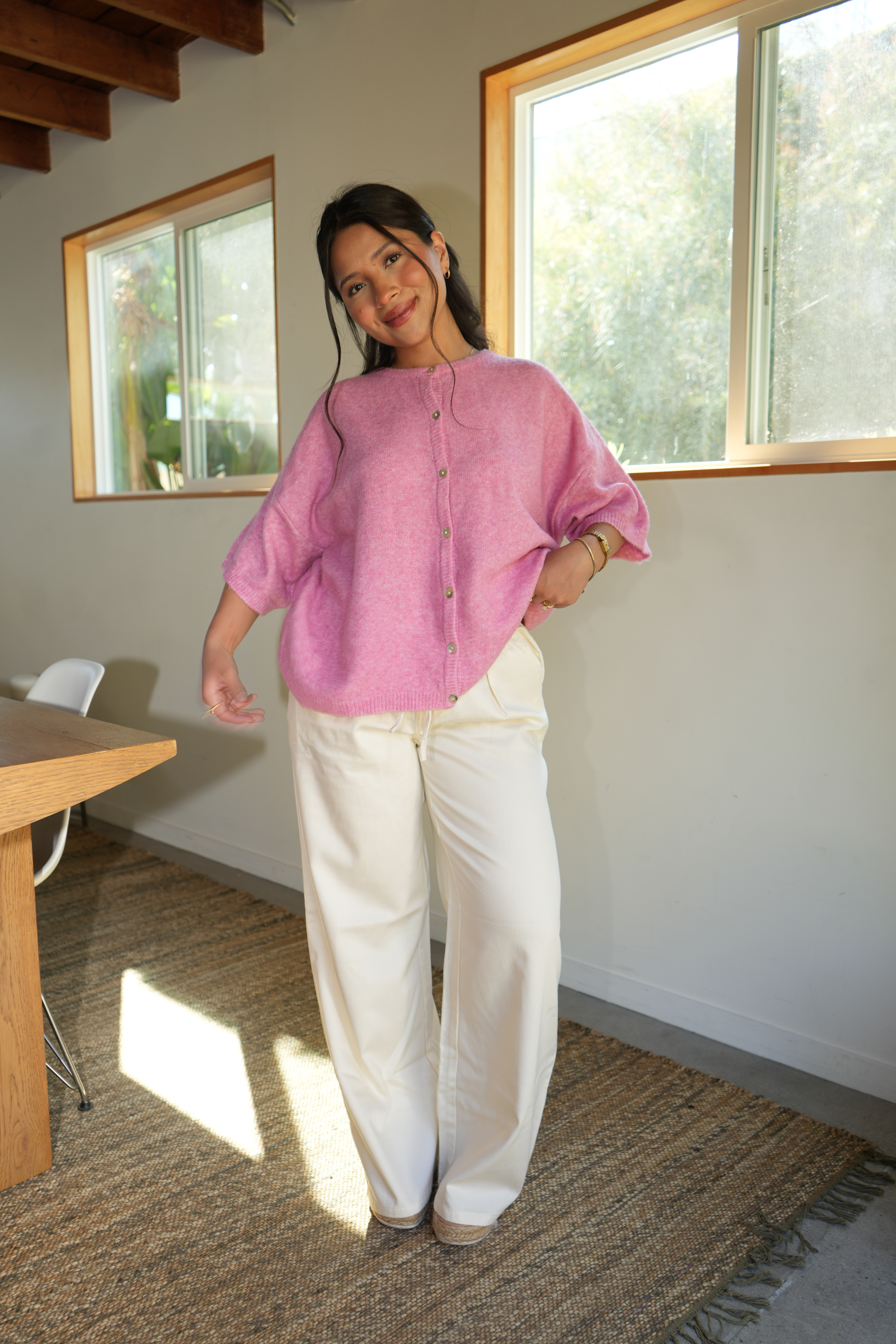 Jules Short Cardi (Pink)