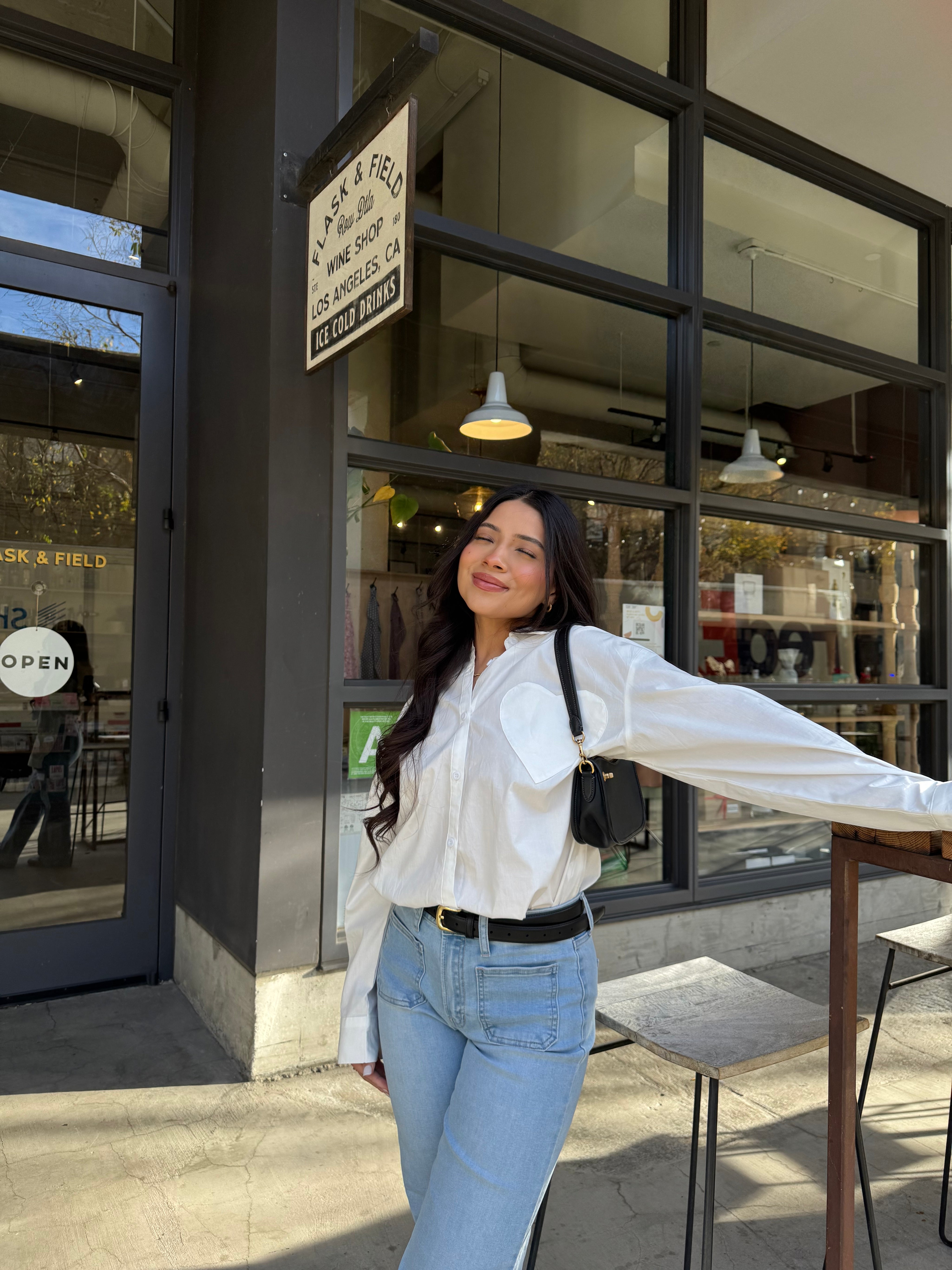 Sweetly Button Up Long Sleeve