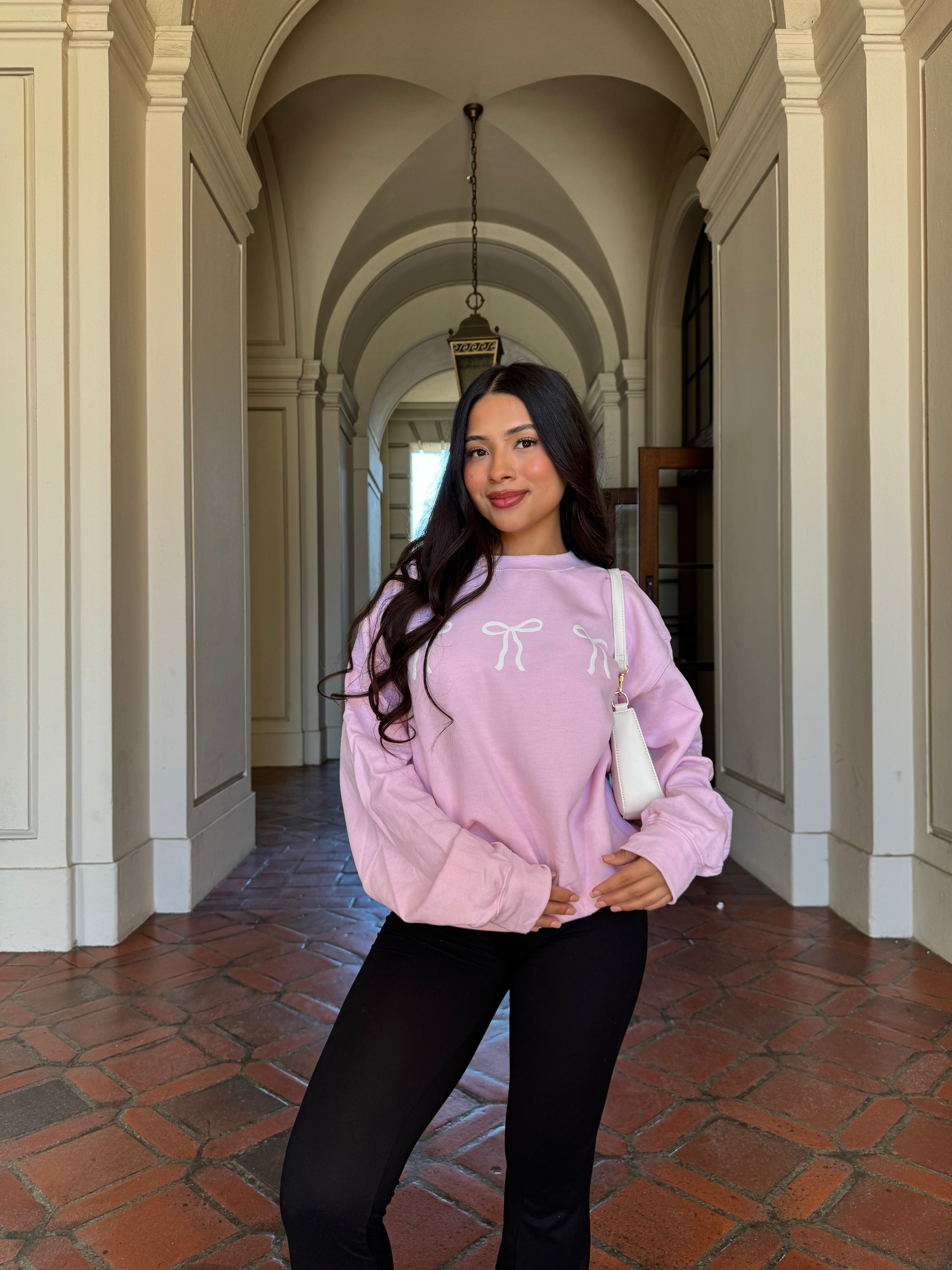 Pink Bows Crewneck