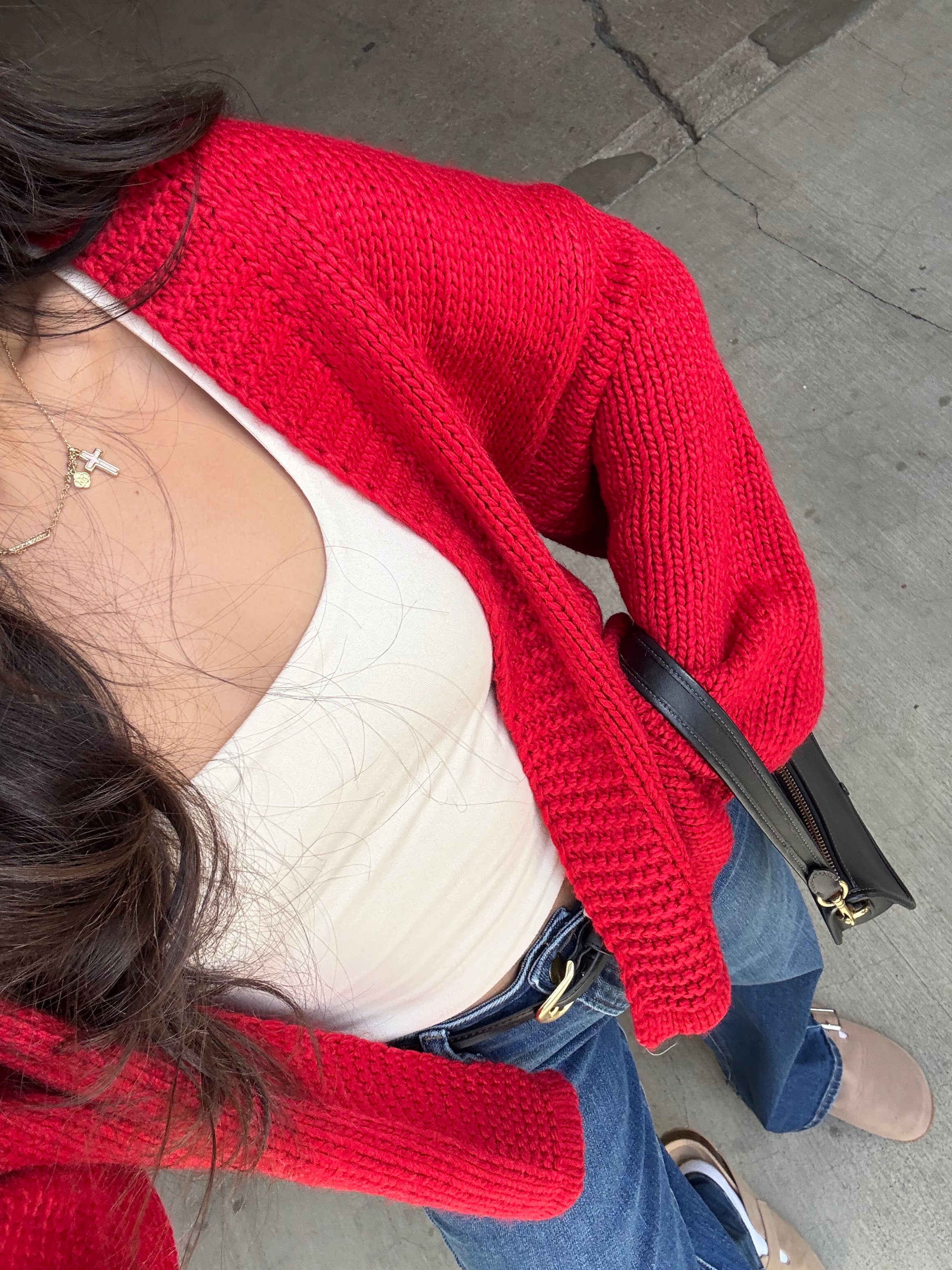 Sweetheart Cardigan (Red)