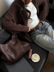 Brown Sugar Oversized Knit (Chocolate)