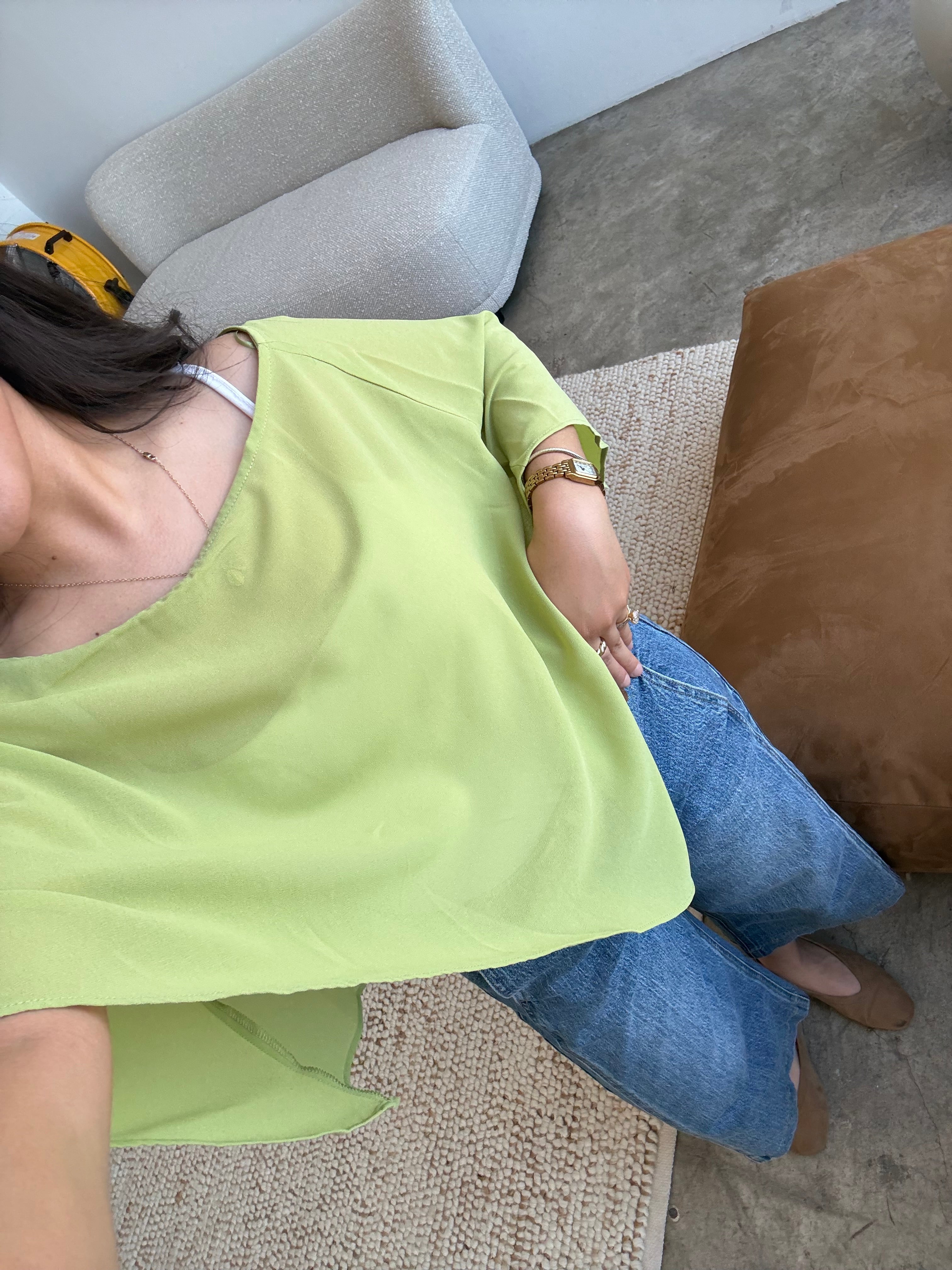 Delilah Poncho (Light Olive)