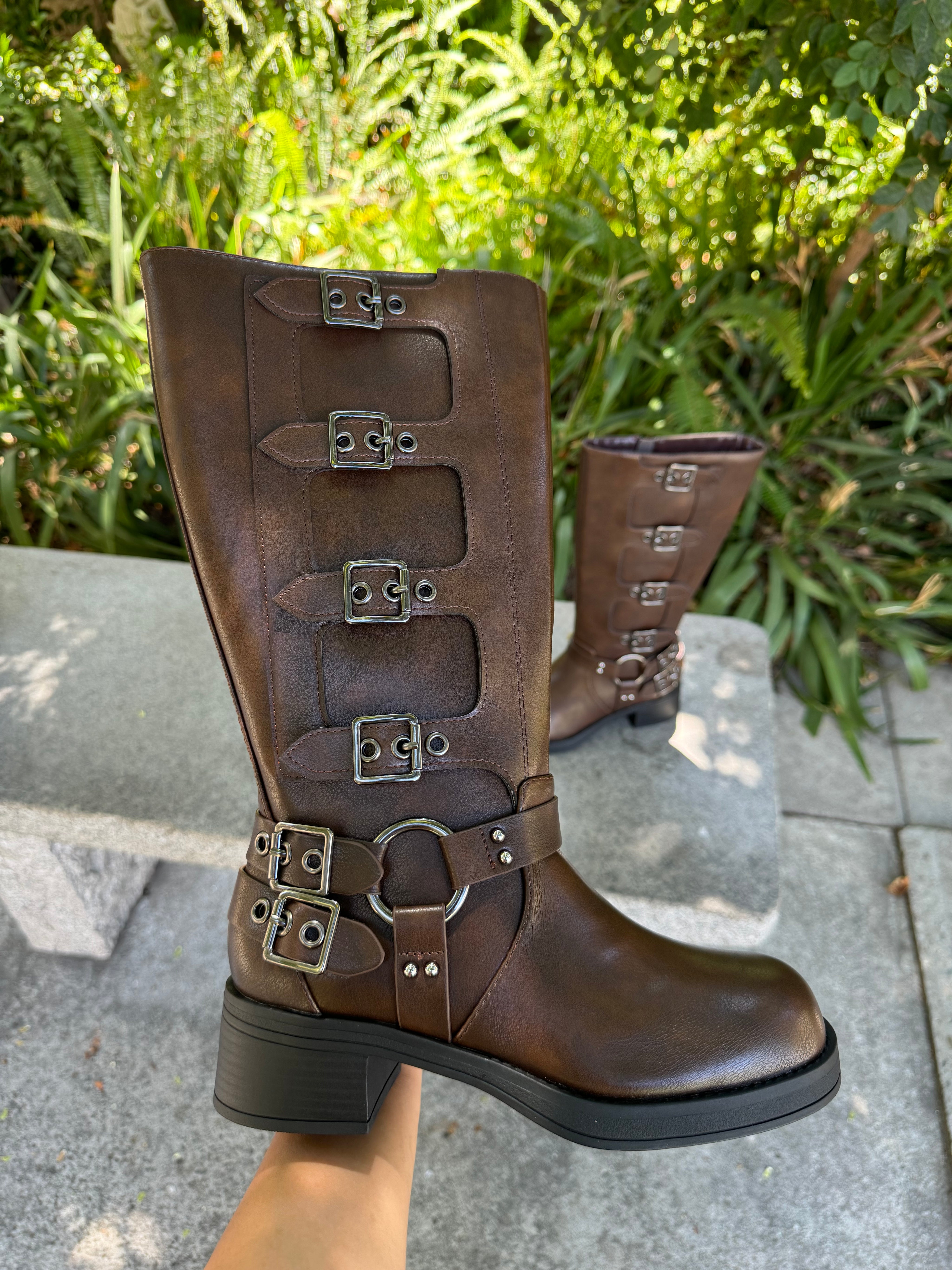 Moto Boots (Brown)